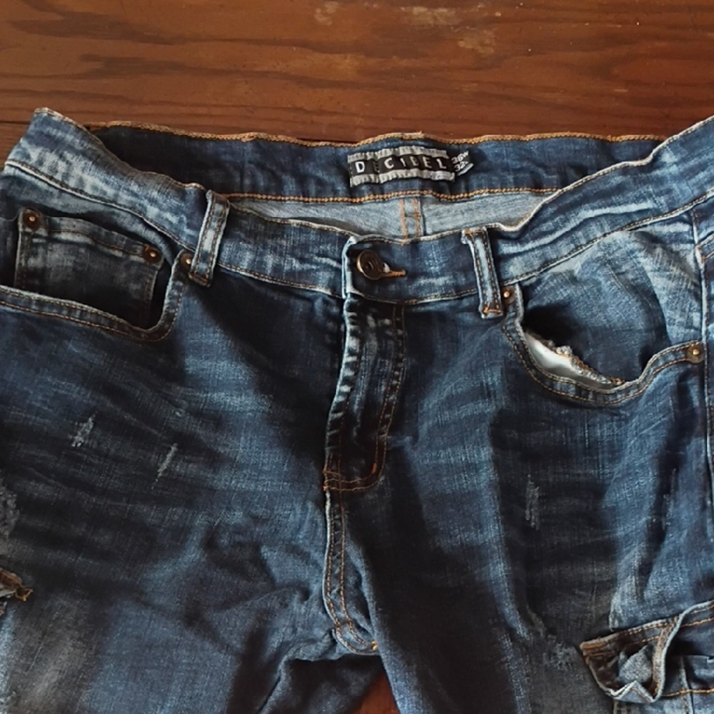 DSQUARED Distressed Slim Straight Jeans - Blue